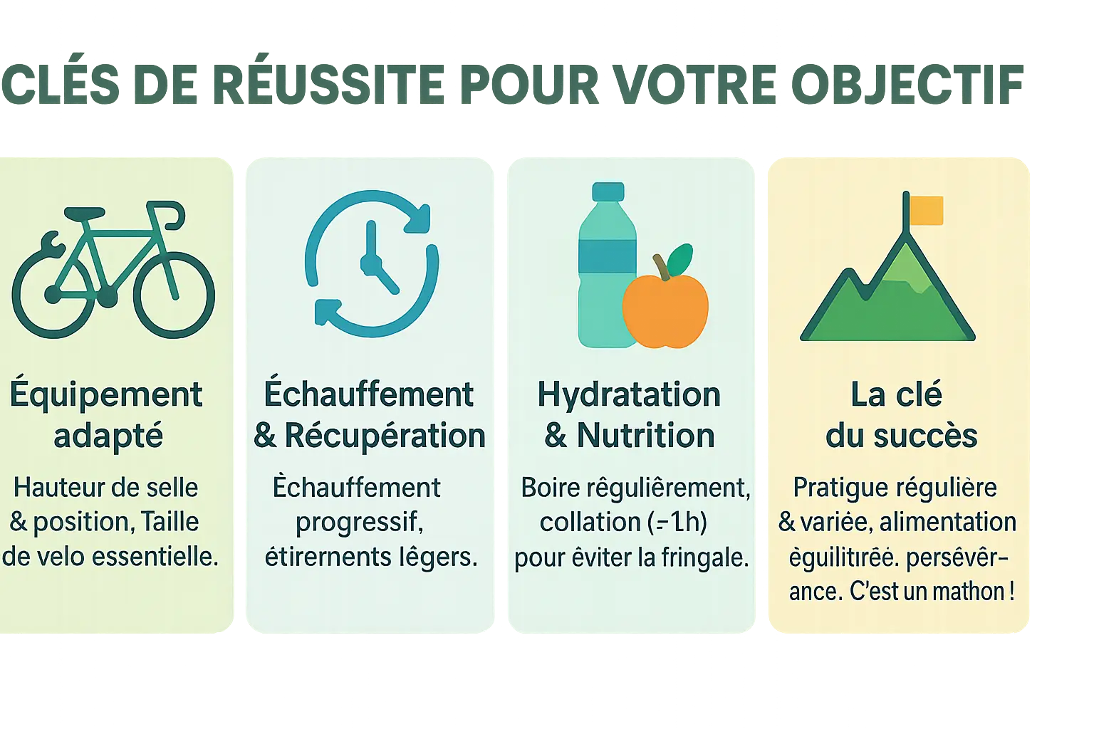 Illustration sur la perte de poids par le cyclisme
