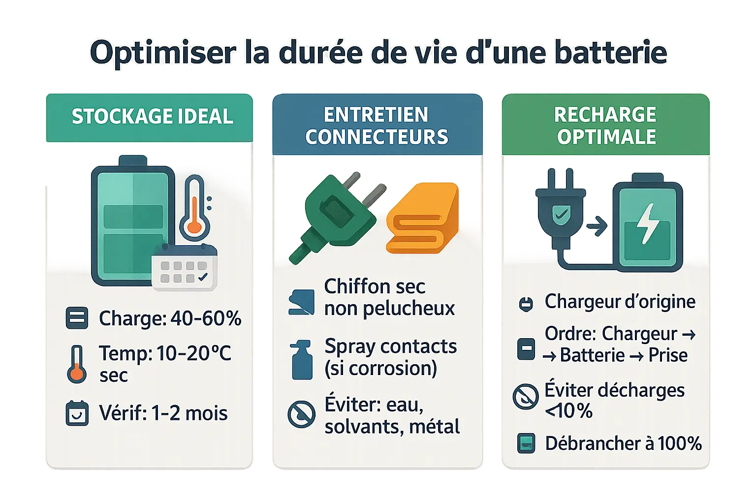 Entretien batterie vélo électrique