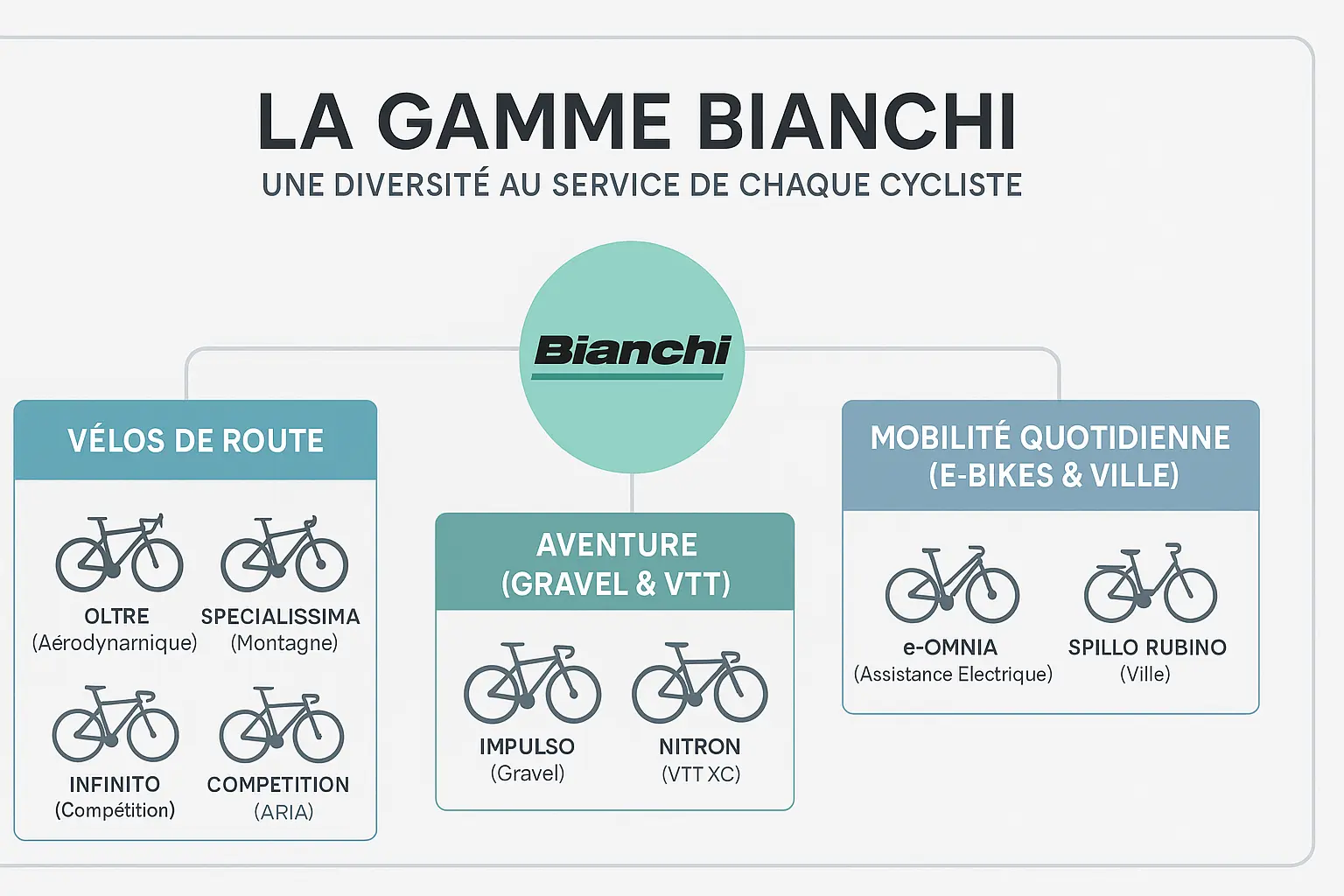 Aperçu des vélos Bianchi