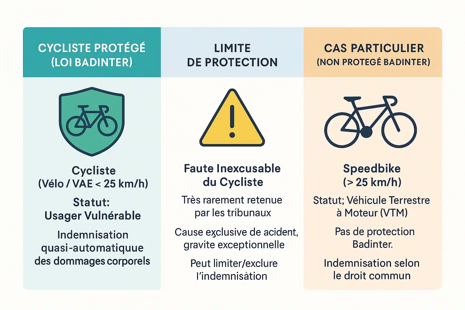 Illustration de la protection juridique des cyclistes en France