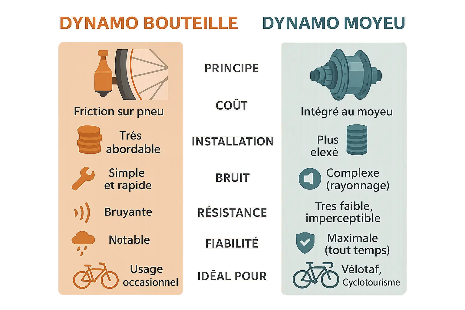 <strong>Comparaison schématique dynamo bouteille et dynamo moyeu</strong>« ></p>
<h2 id=