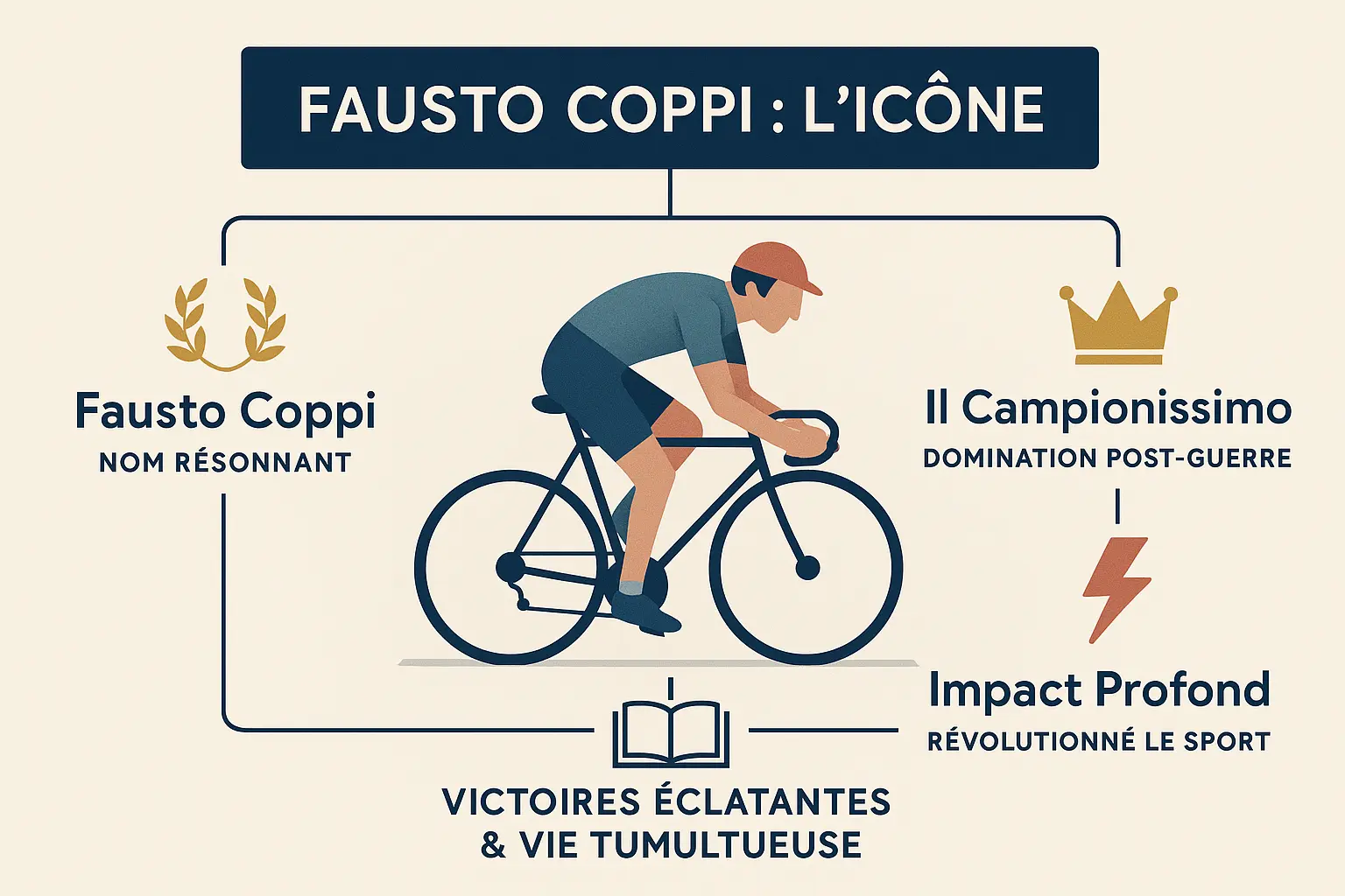 Fausto Coppi : 5 Giro,2 Tour,1 Mond. | Le Campionissimo