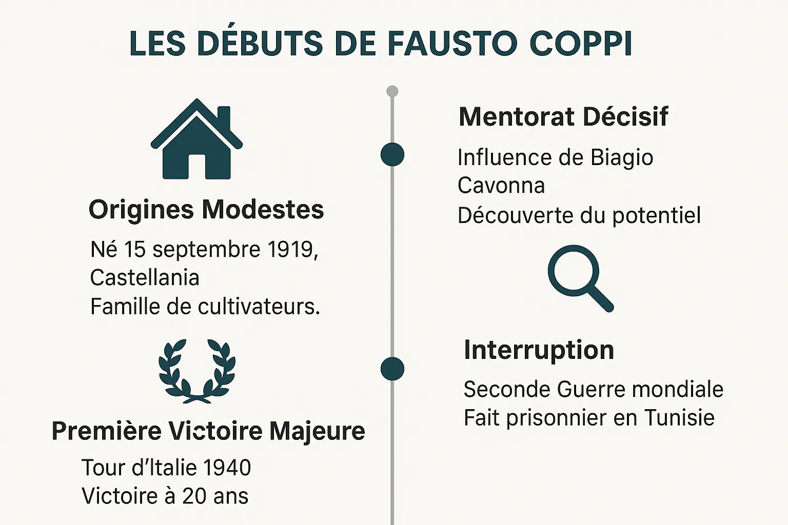 Fausto Coppi jeune cycliste italien