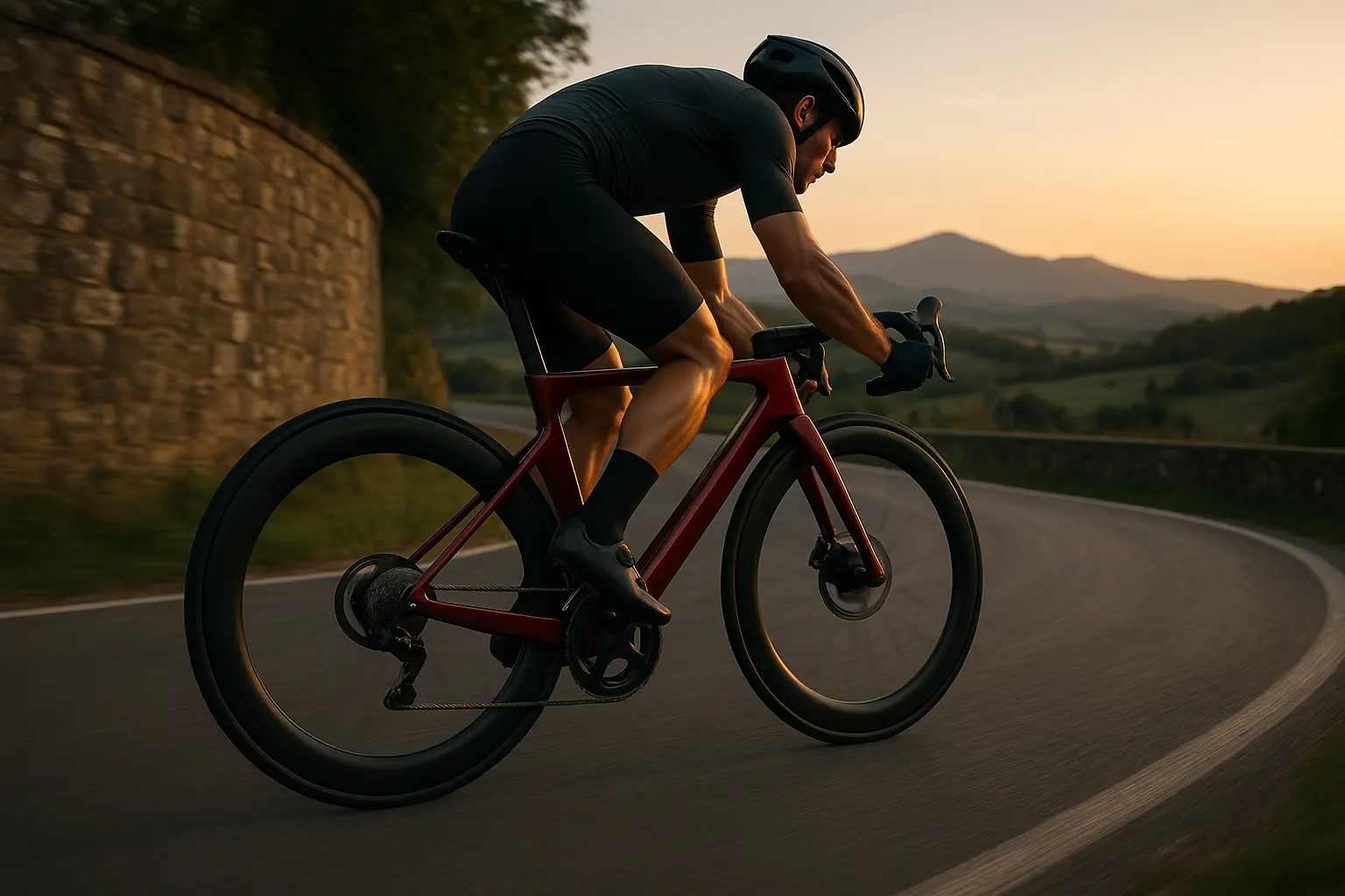 cycliste sur un vélo 3T