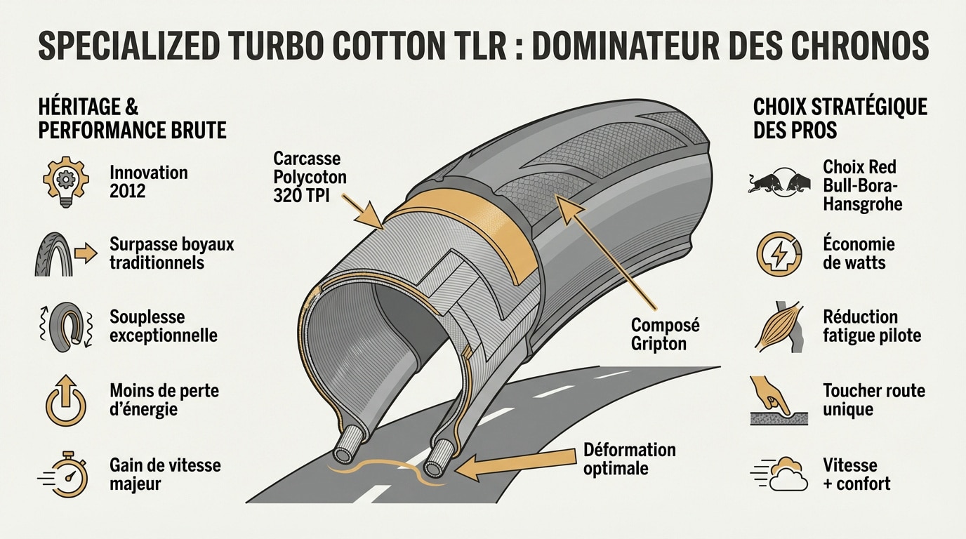 Pneu Specialized Turbo Cotton TLR haute performance pour le cyclisme sur route